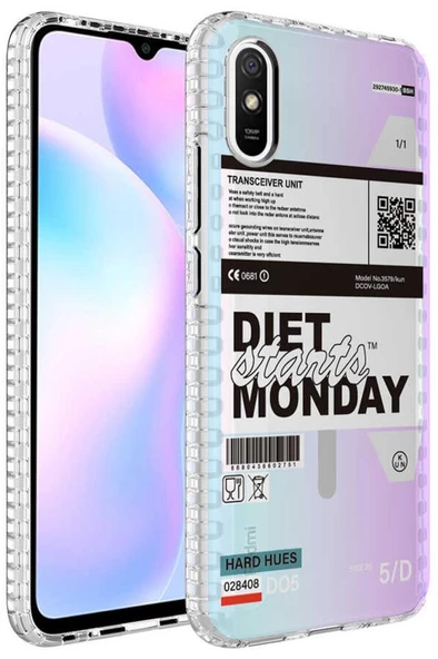 Xiaomi Redmi 9A Kılıf Airbag Kenarlı Renkli Desenli Elegans - 4