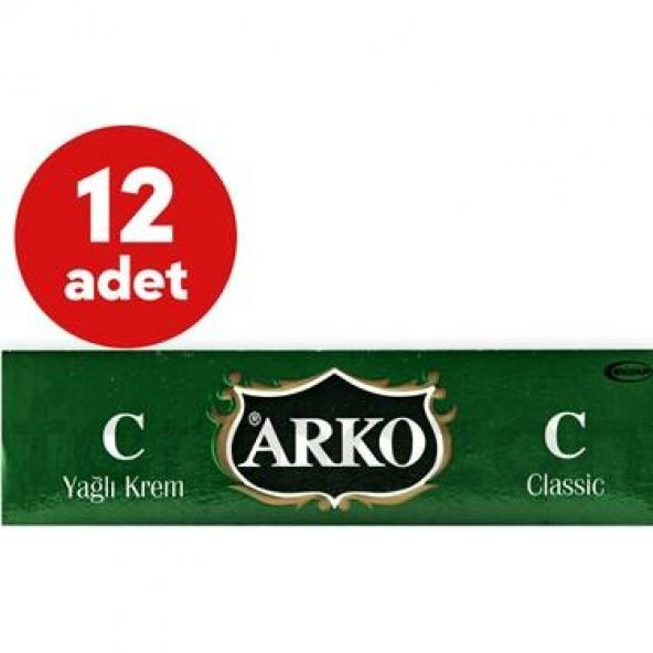 ARKO YAGLI KREM KLASIK 20 ML X 12 ADET