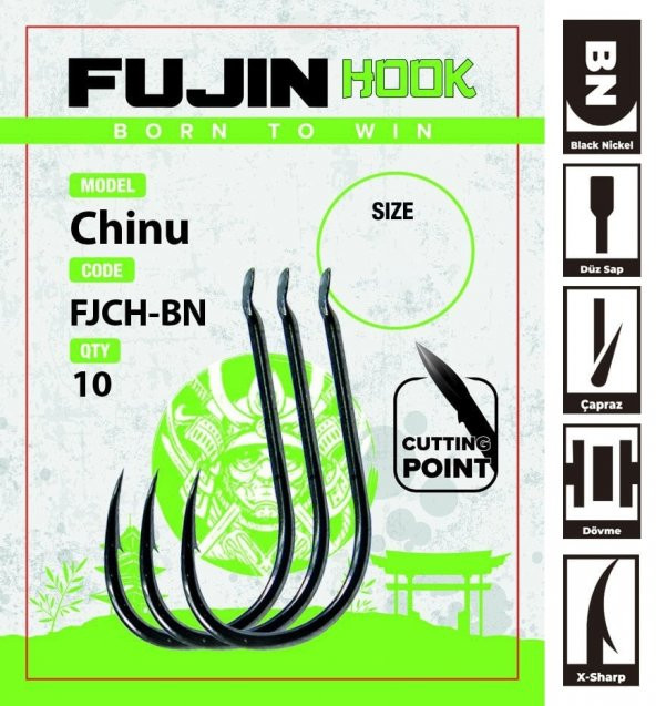 Fujin Chinu FJCH-BN Düz Uzun Sap İğne