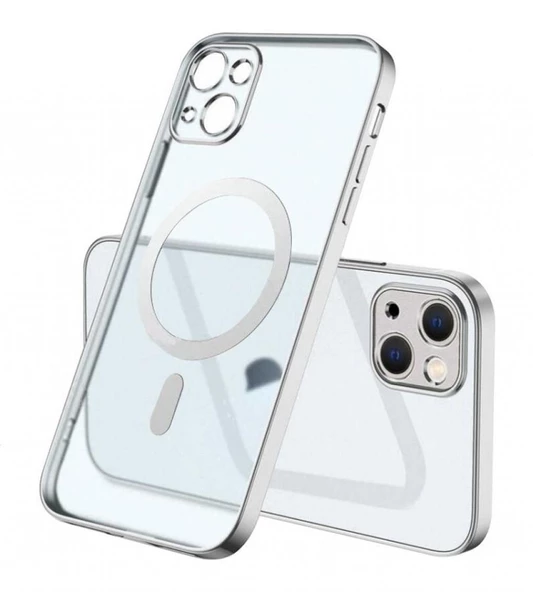 İphone 11 Magsafe Uyumlu Parlak Lazer Kapak-Kılıf - Resim 6