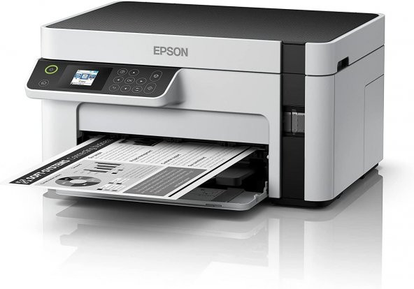 Epson EcoTank M2120 Wi-Fi + Tarayıcı + Fotokopi Mono Çok Fonksiyonlu Tanklı Mürekkep Püskürtmeli Yazıcı - Resim 3