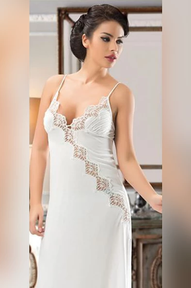 Sistina Bayan Ekru Dantelli Penye Çeyizlik 6 lı Set 1537