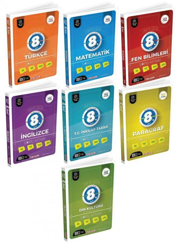 8. Sınıf Soru Bankası Set Dinamo Yayınları