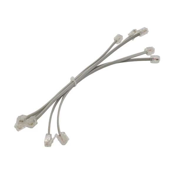 TELEFON ARA KABLOSU RJ11 0.2 MT( 5'li PAKET ) - 2