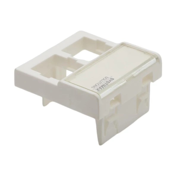 FACE PLATE 45 X 45 2 PORT MOSAIC - 4