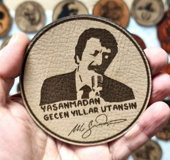 Müslüm Baba Yaşanmadan Geçen Yıllar Utansın - Deri PEÇ - Arma - Askeri Patch - 2