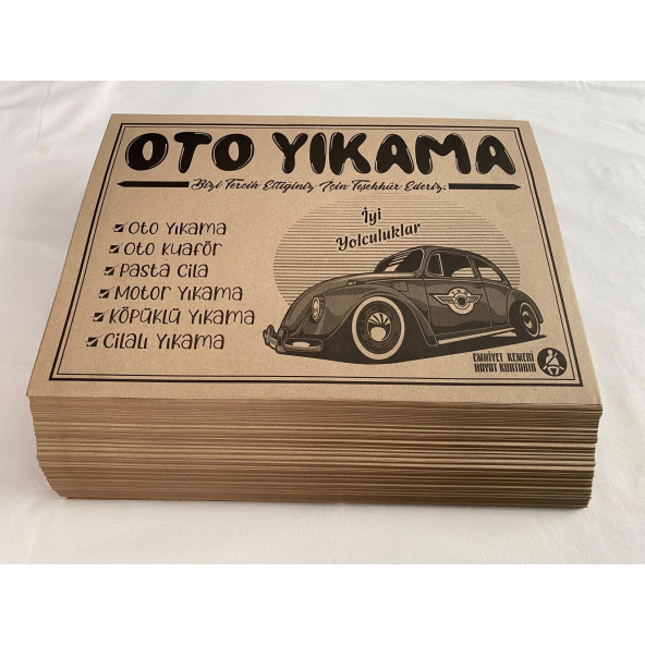 Oto Kağıt Paspas 200 Adet - 3