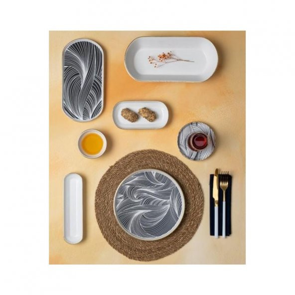 Acar Ahenk 31 Parça Seramik Kahvaltı Takımı SR-22-0270