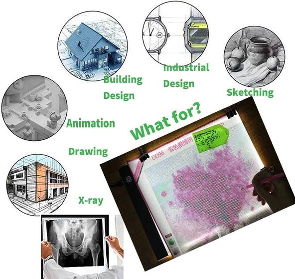 Valkyrie MDDG Led Işıklı A4 Boy Çizim Kopyalama Eskiz Çizim Ultra İnce Animasyon Çizim Tableti - 8