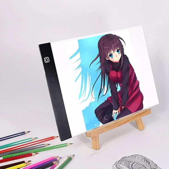 Valkyrie MDDG Led Işıklı A4 Boy Çizim Kopyalama Eskiz Çizim Ultra İnce Animasyon Çizim Tableti - 3