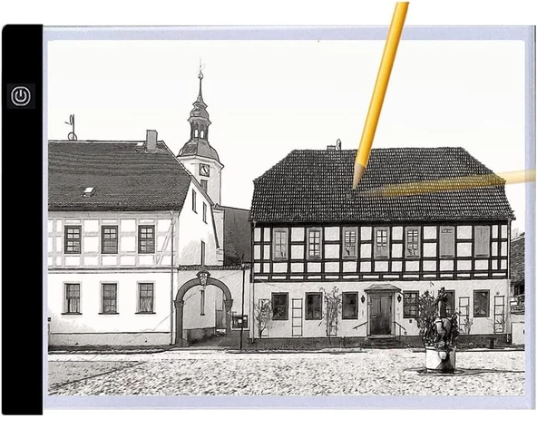 Valkyrie MDDG Led Işıklı A4 Boy Çizim Kopyalama Eskiz Çizim Ultra İnce Animasyon Çizim Tableti - 5