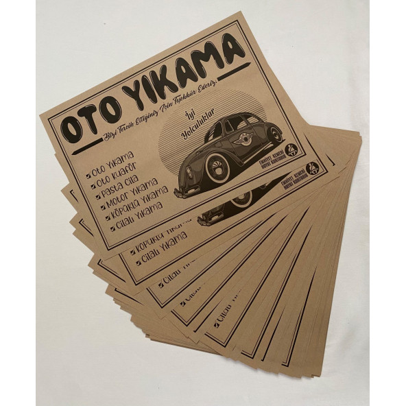 Oto Kağıt Paspas 50 Adet - 5