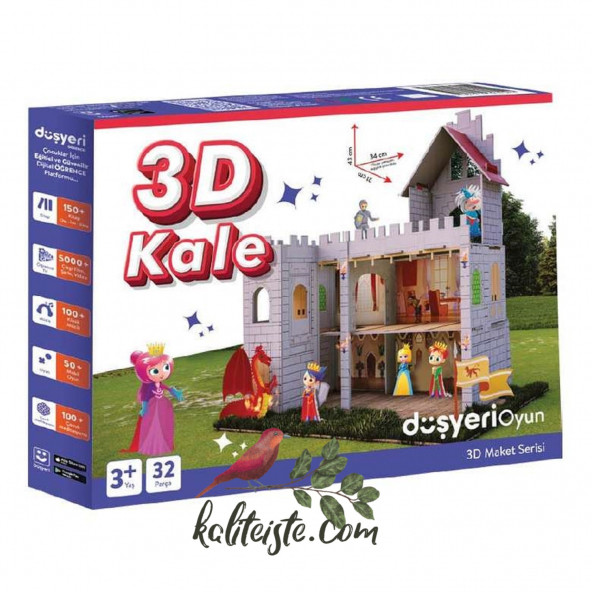 3 Boyutlu Maket Kale ev - 3d Kale