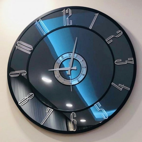 harika crown GERÇEK AYNALI DEKORATİF DUVAR SAATİ (50 CM)