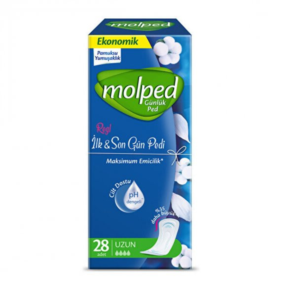 Molped Ekonomik İlk&Son Gün Günlük Ped Uzun 28x3 84 Adet ürün görseli 1