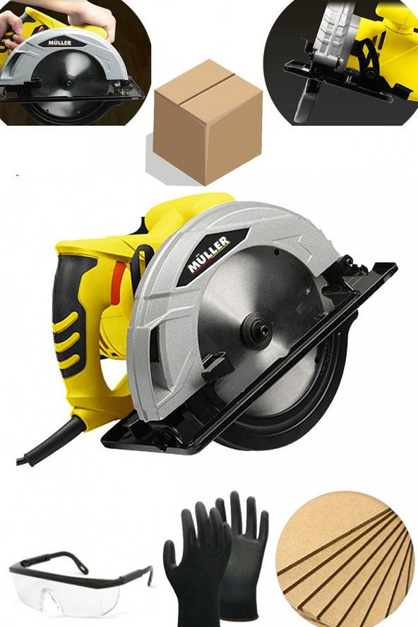 MÜLLER Germany 4200 Xs Motor Korumalı Çift Metal Şanzıman Bakır Sargı Profesyonel Daire Testere Makinesi