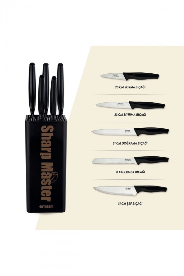 Sharp Master 6 Parça Bıçak Seti