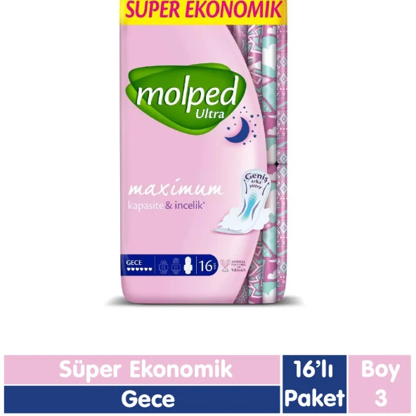 Molped Ultra Ped Gece 16 Adet