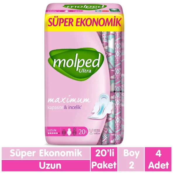 Molped Ultra Ped Uzun 20x4 80 Adet