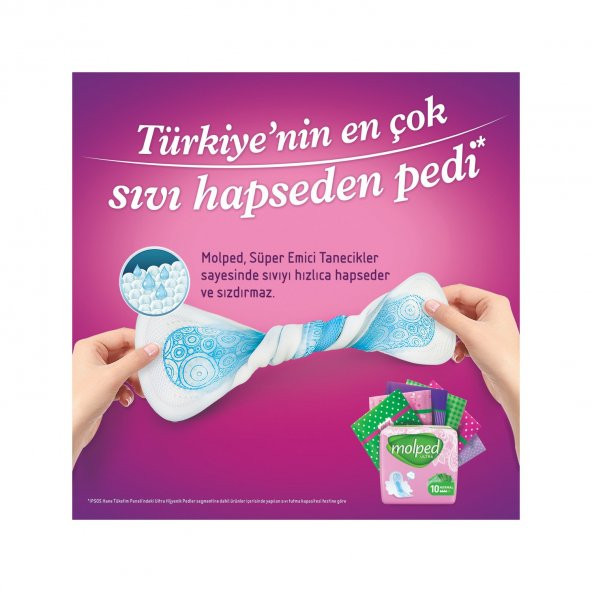 Molped Ultra Anatomik Gece Ped 7x3 21 Adet - Resim 3