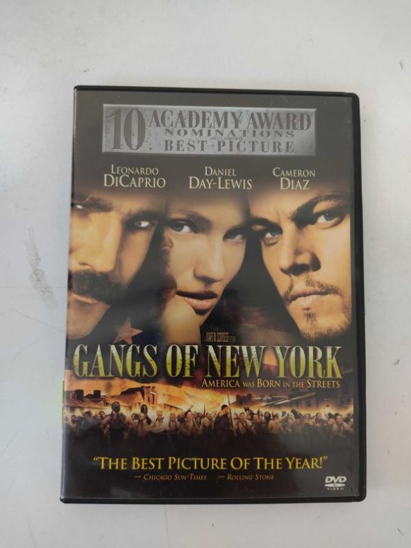 GANGS OF NEW YORK 2 DİSK DVD FİLM 2.EL ORJİNAL FİLM ( DVD 13883 )