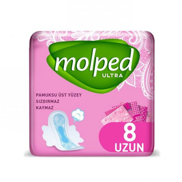 Molped Ultra Anatomik Uzun Ped 8 Adet