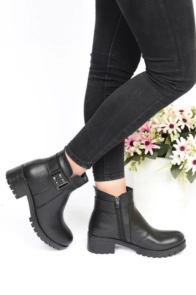 Scavia Orto pedik Comfort Hakiki Deri Bayan Bot - 2