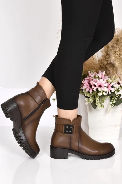 Scavia Orto pedik Comfort Hakiki Deri Bayan Bot - 7