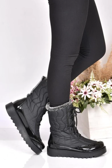 Papuçcity 02237 Kadın Termal Kürklü Kar Bot - 2