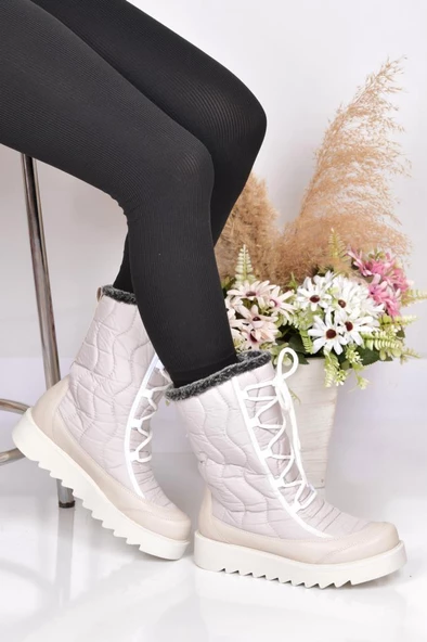 Papuçcity 02237 Kadın Termal Kürklü Kar Bot - 6