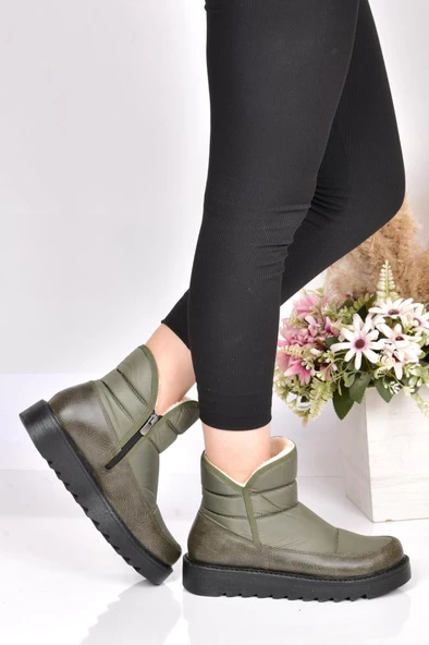 Papuçcity 02236 Kadın Termal Kürklü Kar Bot - Resim 2