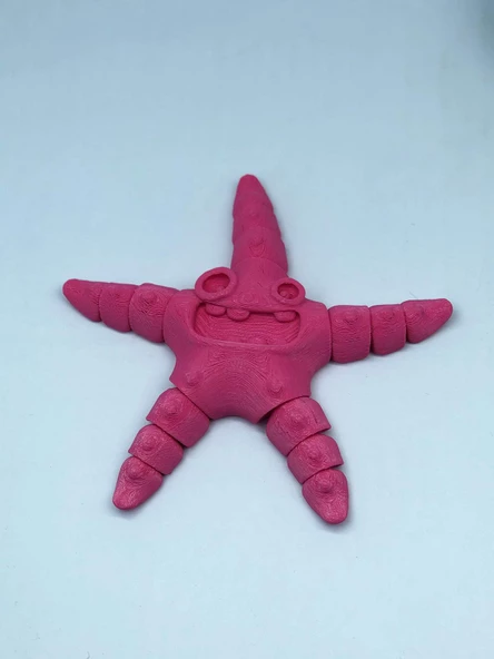3D Hareketli Deniz Yıldızı Oyuncak - Pembe - 4