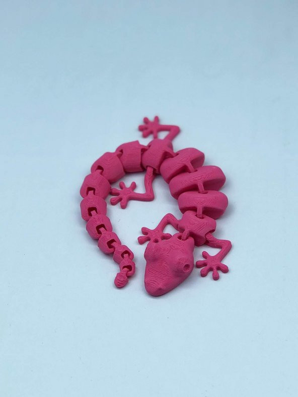 3D Hareketli Oyuncak Kertenkele - Pembe - Resim 4