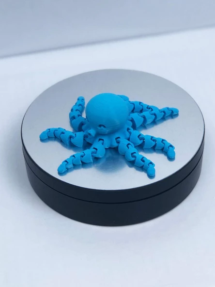 3 Boyutlu Hareketli Ahtapot Oyuncak & Masa Dekoru -Mavi - Resim 2