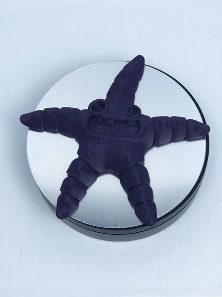 3D Hareketli Deniz Yıldızı Oyuncak - Mor - Resim 5