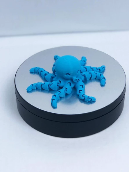 3 Boyutlu Hareketli Ahtapot Oyuncak & Masa Dekoru -Mavi - Resim 4