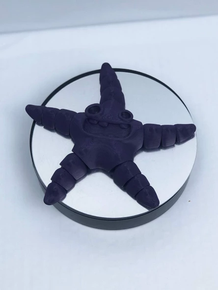 3D Hareketli Deniz Yıldızı Oyuncak - Mor - Resim 7