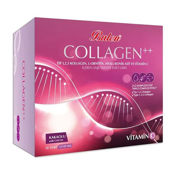 Balen Collagen Tip 1,2,3 Hyaluronik Asit 12100 Mg 30 Şase ürün görseli 1