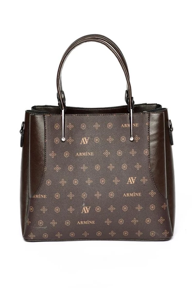 Armine 208 Baskılı Omuz Askılı Bayan Çanta - 9