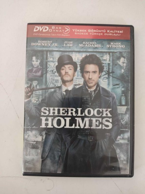 SHERLOCK HOLMES DVD FİLM 2.EL ORJİNAL FİLM ( DVD 13006 )