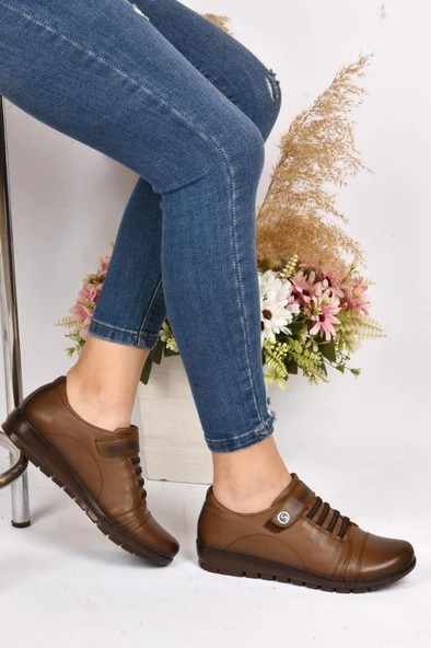 Scavia Orto Pedik Bayan Günlük Hakiki Deri Ayakkabı - Resim 6