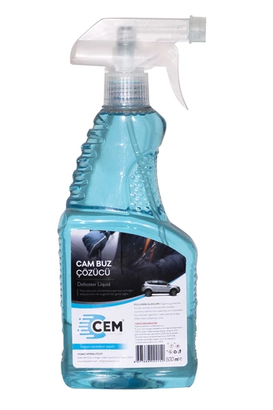 Cem 4lü Kışlık Bakım Seti ( Buz Çözücü Sprey & Buz Kazıyıcı & Çekçek & 5 lt Cam Suyu) - 3