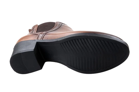 Scavia Orto pedik Comfort Hakiki Deri 5 Cm Topuklu Bayan Bot - 4