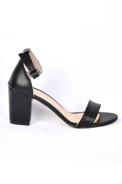 Papuçcity Malvina 7 Cm Topuklu Tek Bant Sandalet Ayakkabı - 4