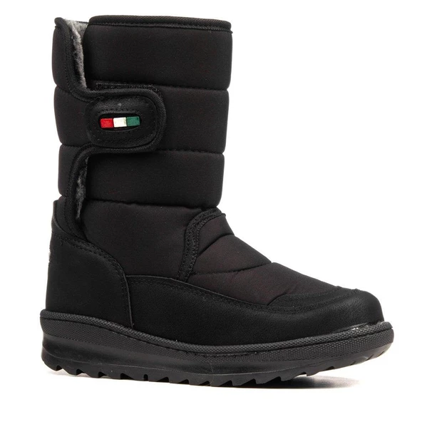 Le Petit Kız Çocuk Siyah Termal Kar Bot