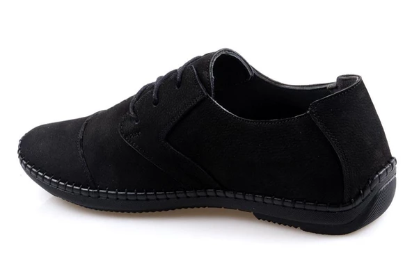Tardelli 3667-2 Siyah Ortapedik Erkek Nubuk Deri Ayakkabı - 3