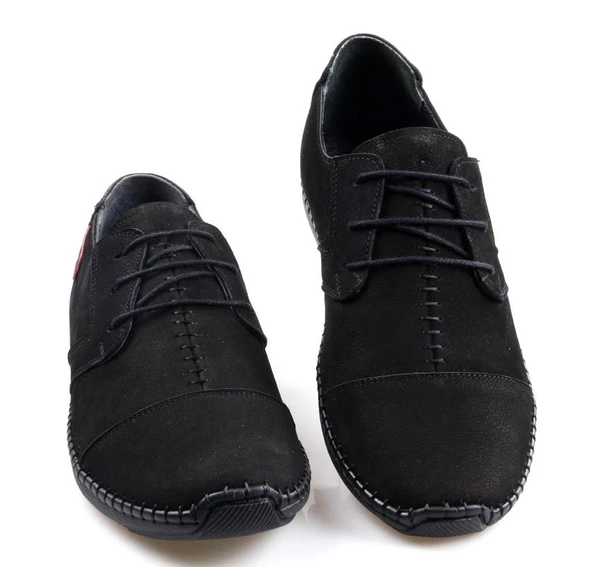 Tardelli 3667-2 Siyah Ortapedik Erkek Nubuk Deri Ayakkabı - 5