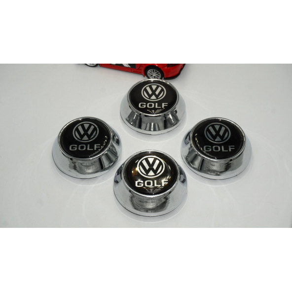 Volkswagen Golf Konik Jant Göbek Kapağı Seti 65mm - 2