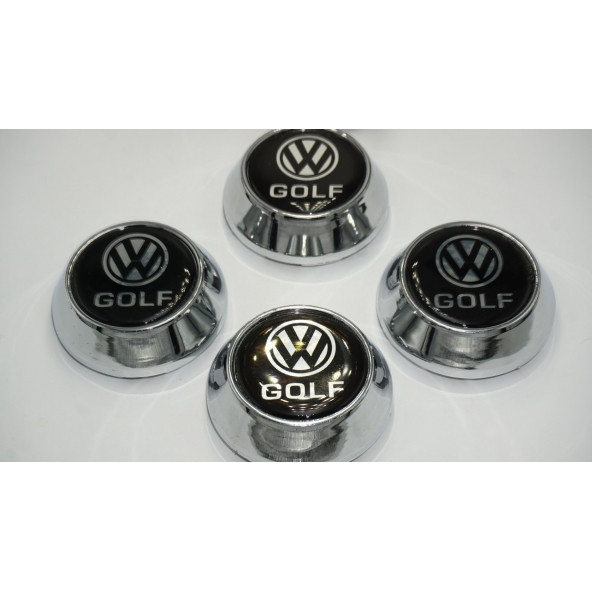 Volkswagen Golf Konik Jant Göbek Kapağı Seti 65mm - 3