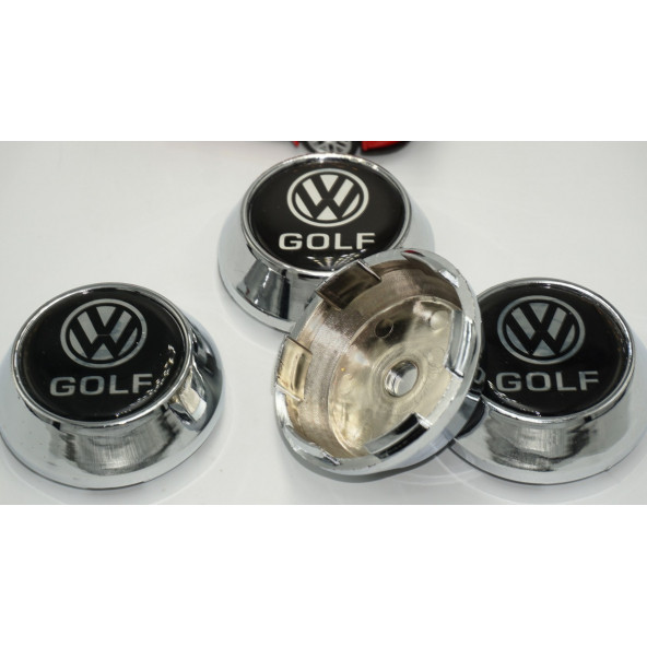 Volkswagen Golf Konik Jant Göbek Kapağı Seti 65mm - 5